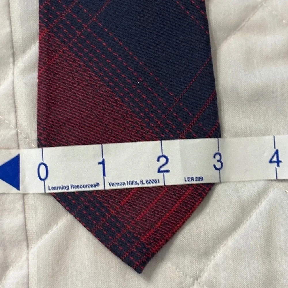Banana Republic Necktie Plaid Wool Blend‎ Business Career One Size